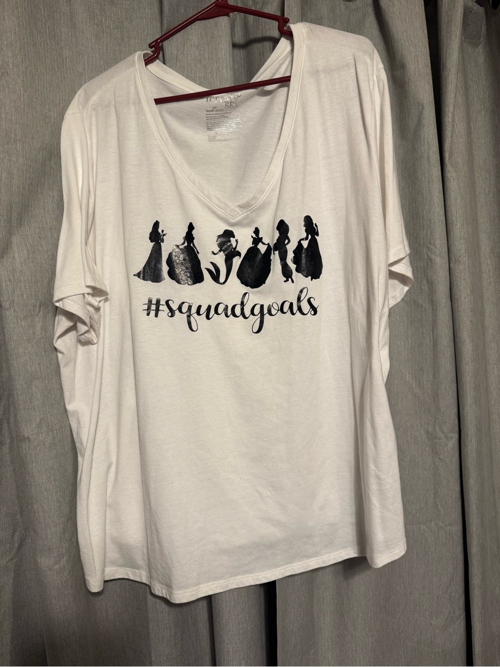 Terra & Sky White V-Neck #squadgoals Graphic Tee